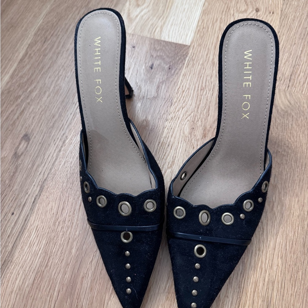 White Fox Boutique Black Kitten Heel